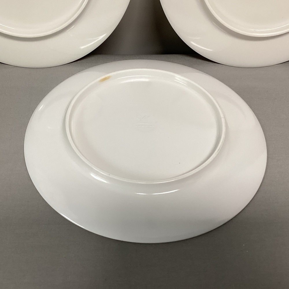 🔵 Vintage MCM Lucent Dinnerware - 3 Dinner Plates - Melamine - Flower Cart - Picture 9 of 13